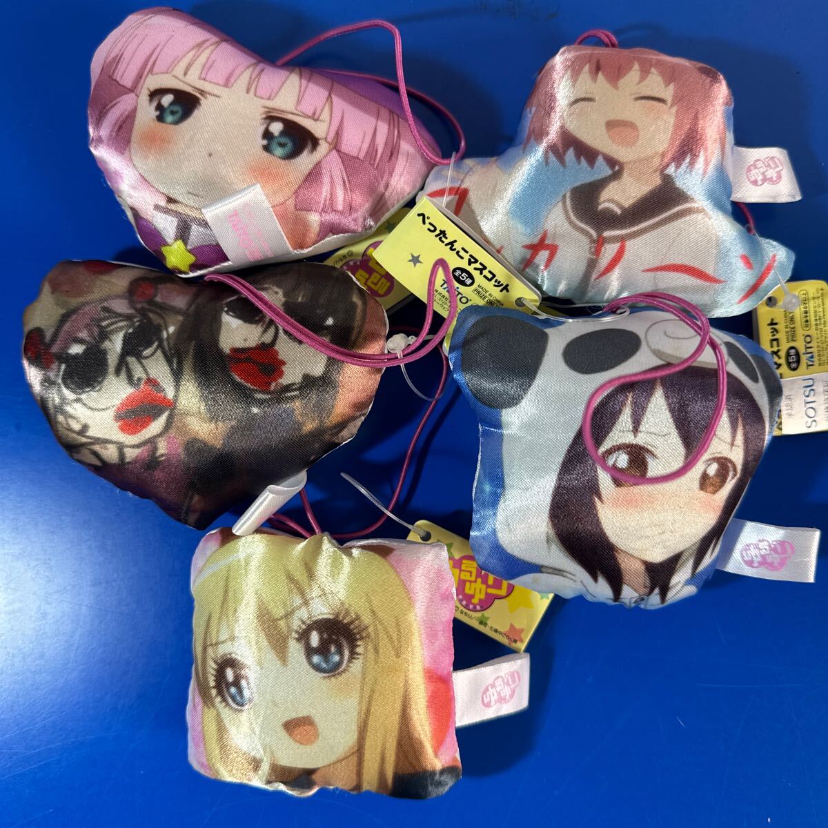 ゆるゆり ぺったんこマスコット 全5種セット TAITO プライズ ミニクッション ストラップ ごらく部 なもり 一迅社 長期保管品 C7h R71017s拍卖