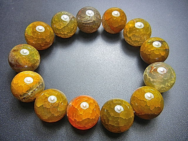 高級天然HML241 黄瑪瑙 超極上美品 16mm龍紋,巨大,超勧め 拍卖