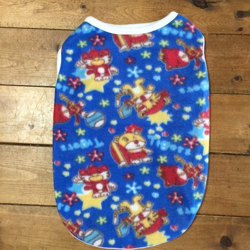 5号★送料無料・ネコポス便★昭和レトロ柄(可愛いアニマル)薄手フリース 送料無料 未使用拍卖