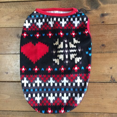 5号★送料無料・ネコポス便★昭和レトロ ベロア調 幾何学ハート拍卖