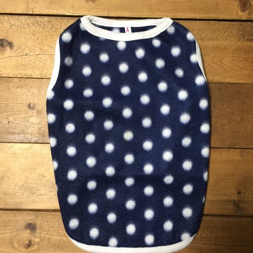 4号★送料無料・ネコポス便★昭和レトロ ドット柄 薄手フリース拍卖