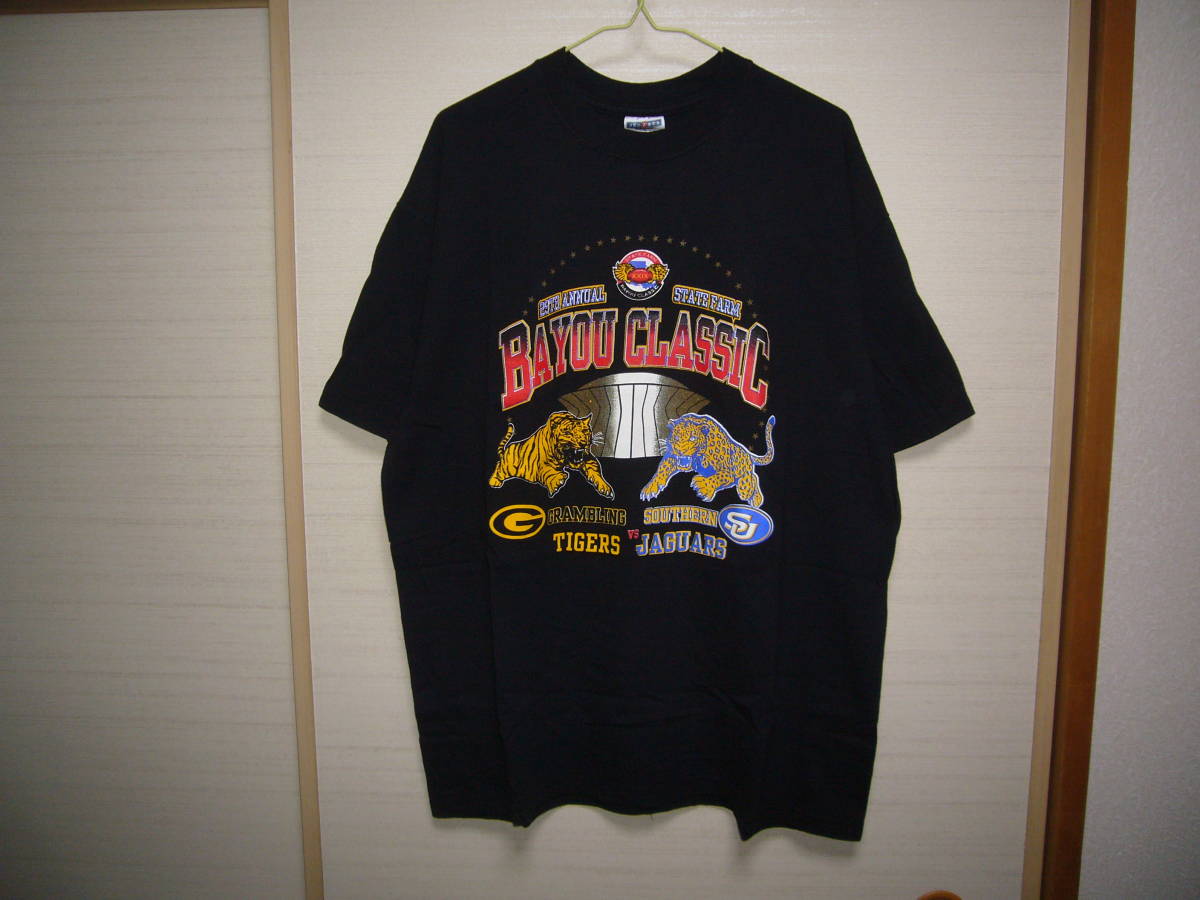 Gramblingタイガース SOUTHERNジャガースTシャツ黒 Lサイズ拍卖