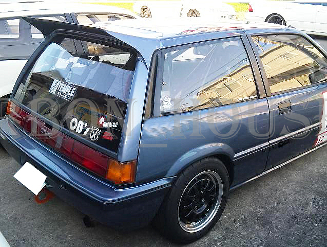 ★HONDA グランドシビック EF3 EF9 EF1 USDM JDM カーボン リア ウィング スポイラー 90年代 環状 サーキットトラックスタンス ワンダー☆拍卖