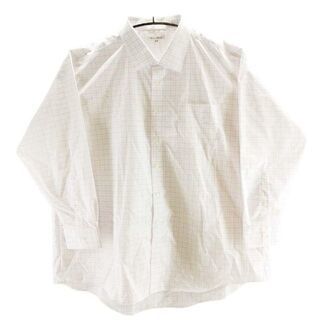 KFC0346◇ 新品 メンズ ワイシャツ 6LBサイズ 白/ パープル拍卖