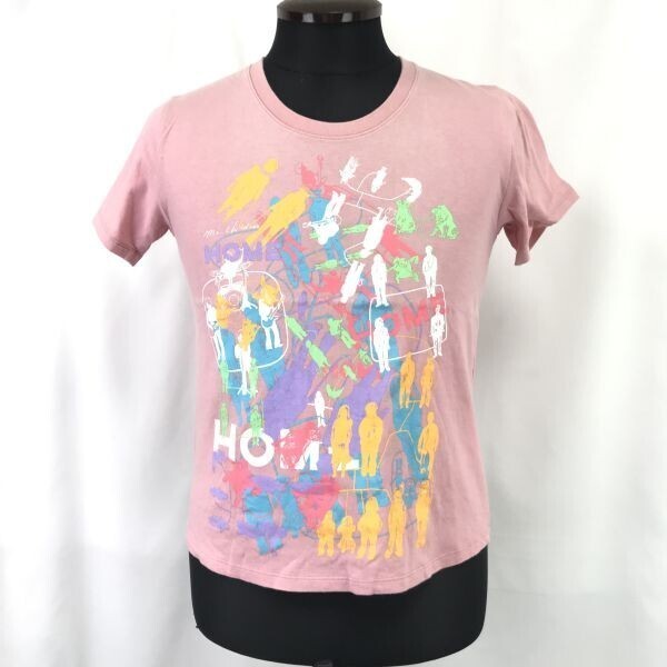 美品★Mr.Children【メンズXS(レディース着用可】2007/HOME TOUR/ホームツアー/ライブTシャツ【ピンク/Tops/Shirts/日本製◆BH837拍卖