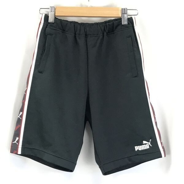 日本製★PUMA★ショート/ハーフパンツ/ジャージ【キッズ140/黒/ブラック】◆BG821拍卖
