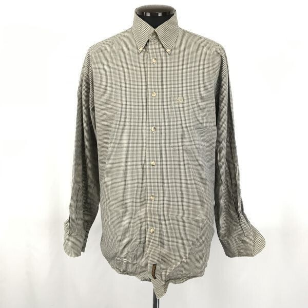 Timberland★長袖シャツ【メンズS/ベージュ×紺/チェック】ボタンダウン/ティンバーランド◆BG877拍卖