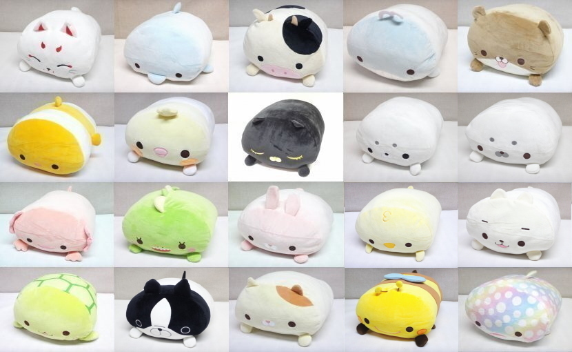 Kリま0712 新品 ましゅマルぱーく フワフワクッション ぬいぐるみ 20種セット 特大 アニマルクッション 動物 雑貨 インテリア拍卖