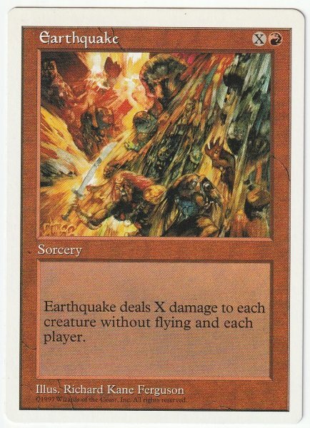 5版 地震/Earthquake 英語1枚拍卖