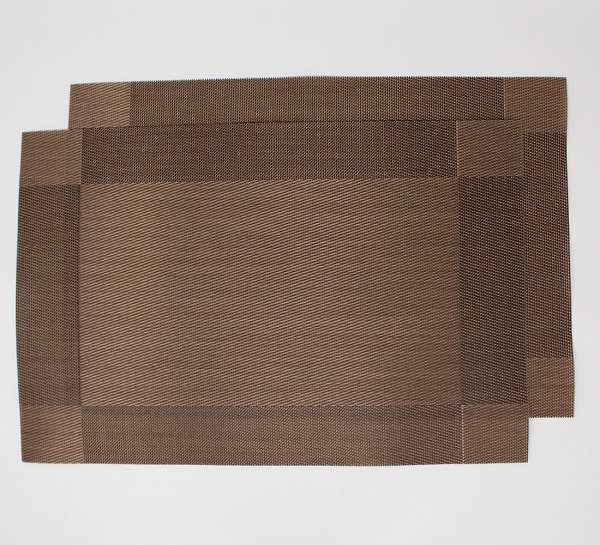 「bnl-a2」 2枚 北欧 ランチマット(ブラウン)プレースマット テーブルマット ランチョンマット メッシュ 防汚拍卖