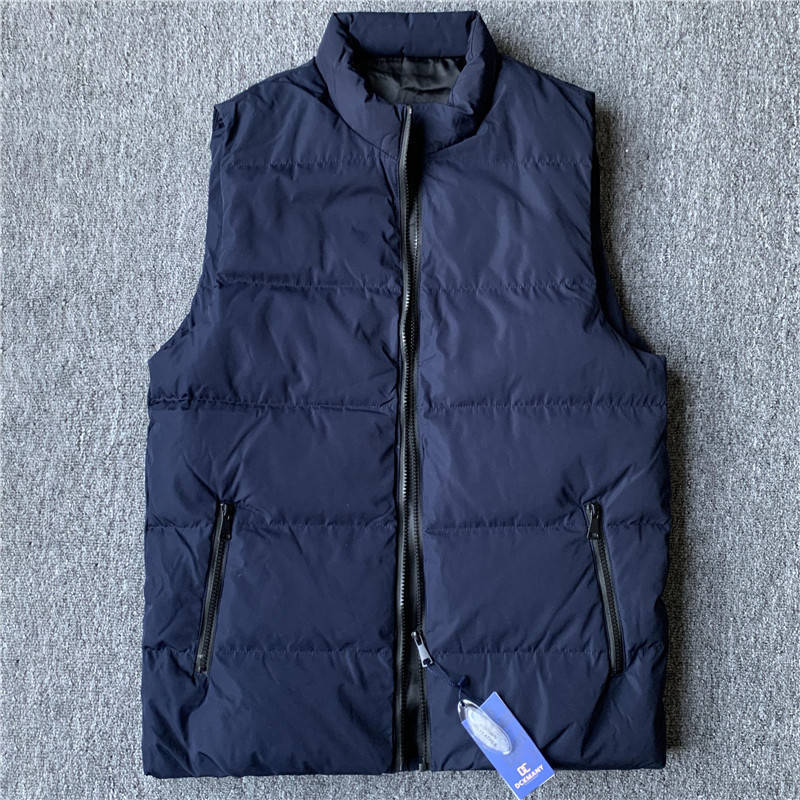 W9946-3XL/濃紺 「冬の必須アイテム 」 DCKMANY新品 メンズ ダウンベスト ダウン90% 秋冬 防寒 軽量 暖かい ダウン ジャケット 紳士服拍卖