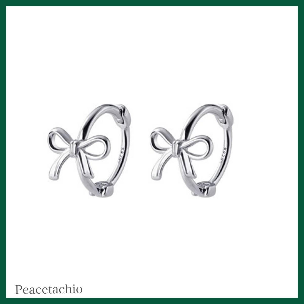 ピアス Silver925 シルバー リング リボン アレルギー対応 プレゼント ギフト ケース付き拍卖