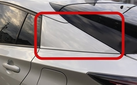 【新品】50系プリウスPHV GRスポーツ専用 純正リヤピラーガーニッシュ 左右セット Cピラー ホワイト拍卖