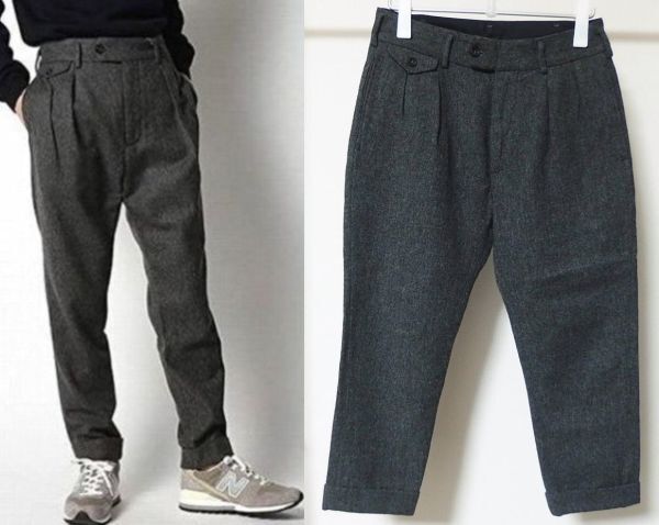 エンジニアードガーメンツ ENGINEERED GARMENTS for SHIPS 別注 2プリーツ アントラッド パンツ 30 ウール拍卖
