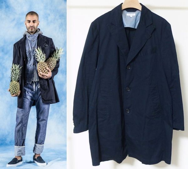 Engineered Garments エンジニアードガーメンツ Chester Coat Cavalry Twill チェスターコート S 紺拍卖