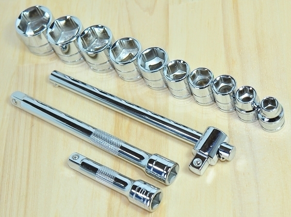 ▲SIGNET 9.5sq ソケット 10個 スライドTハンドル エクステンションバー セット★シグネット Tレンチ エクステンション拍卖