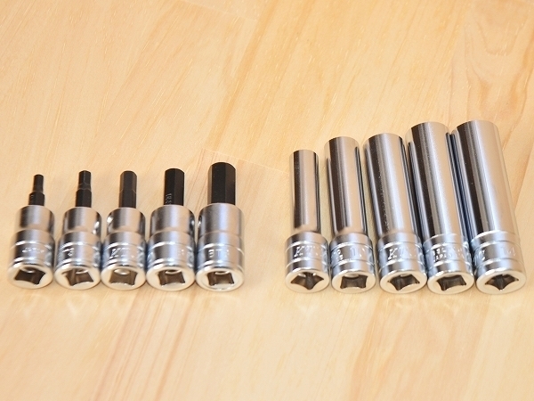 ★KTC 9.5sq B3L ディープ ソケット BT3 ヘキサゴンビットソケット 10個セット◆ディープソケット拍卖