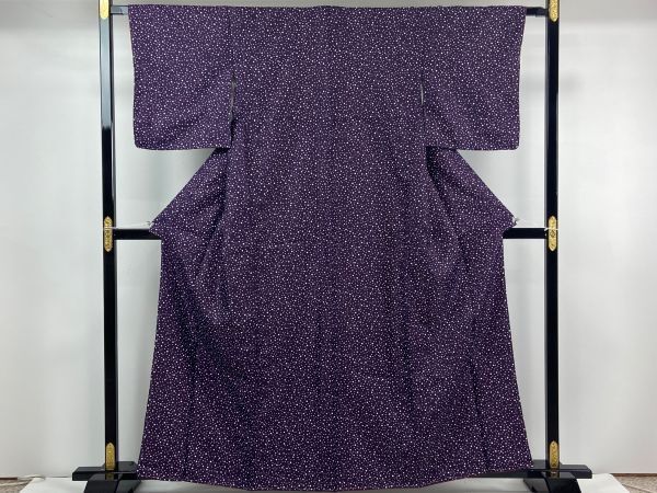 ▼三作▼新品 洗える着物 ポリエステル 袷小紋 P25拍卖