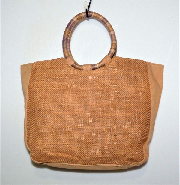 ジュートxキャンバス ハンドバッグ 952234-243H拍卖