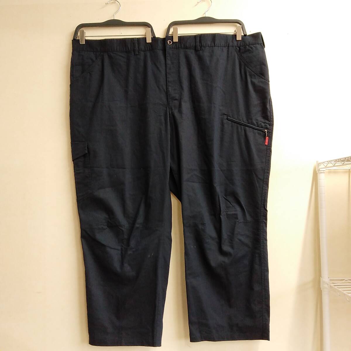 ★【古着】FORECAST(フォーキャスト) ズボン(カーゴパンツ) 150サイズ 大きいサイズ 紺(ネイビー) 拍卖