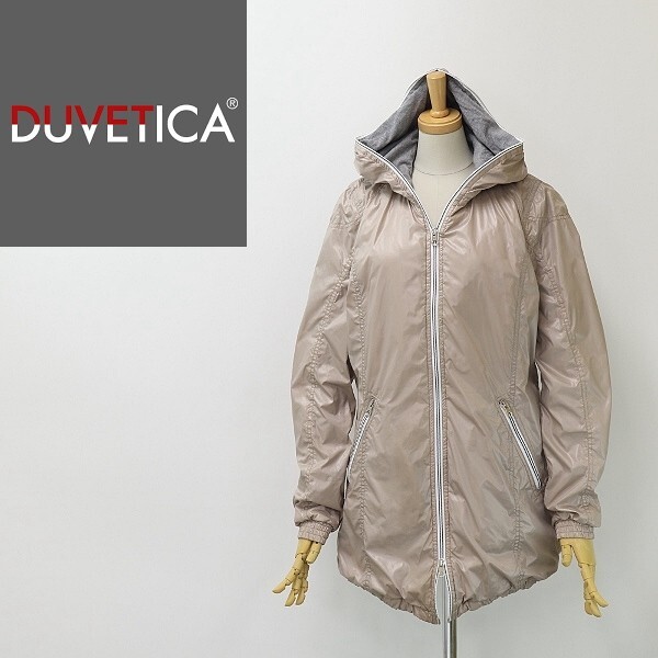 ◆DUVETICA デュベティカ AEDONA Wジップ フーデッド ダウン ジャケットベージュ 44拍卖