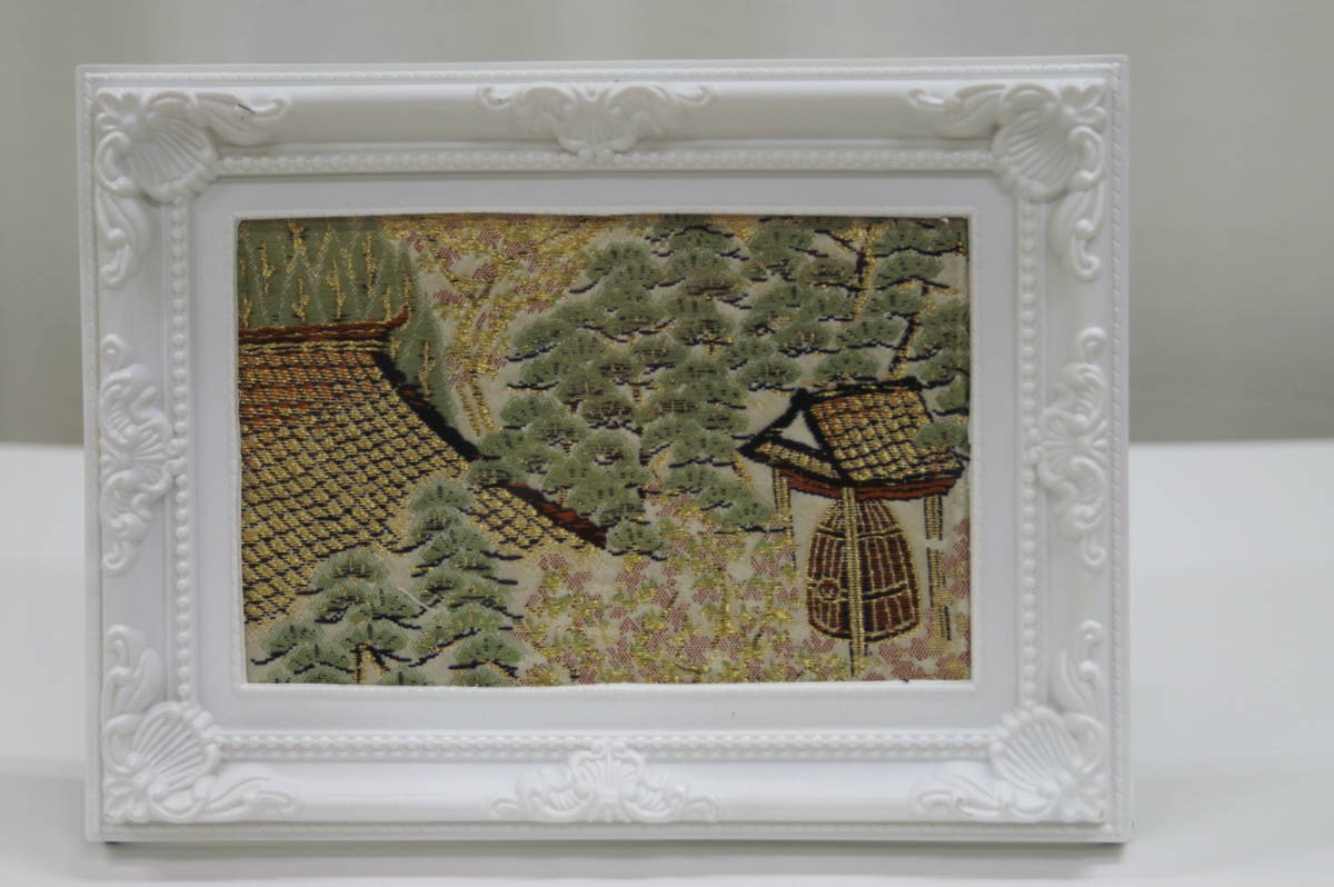 <水風> 金 金運グッズ 金運アップ 和風 インテリア スタンド パネル リメイク品 絢爛豪華 オリジナル 一点もの 2拍卖