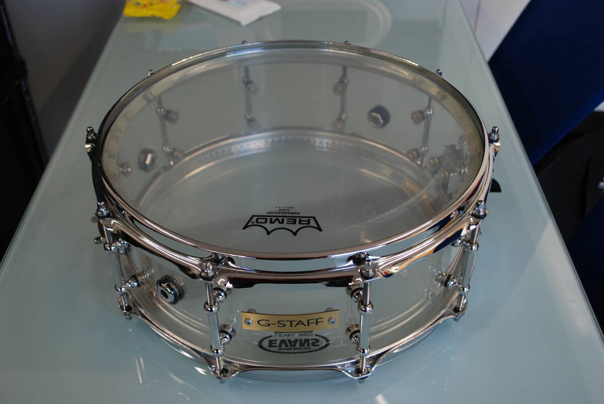 即決!G-STAFF アクリルスネアドラム GSK14-5010拍卖