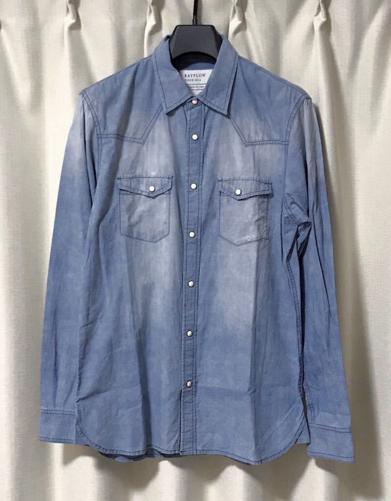 BAYFLOW ベイフロー ウエスタン シャツ L拍卖