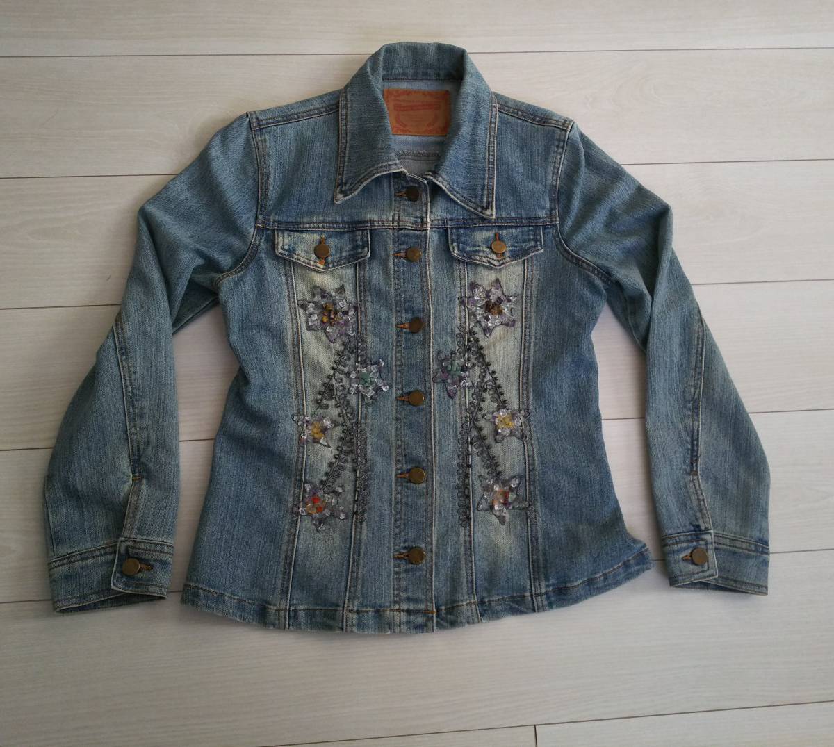 ★GAIN GROUND ジージャン デニムジャケット ストーン付き F★拍卖