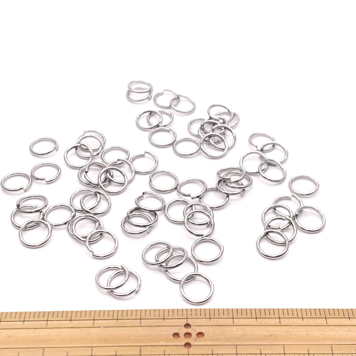 ステンレス 丸カン 8mm 径線1mm 8g拍卖