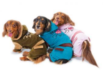 新品★ペット服★シャイニーカバーオール★カーキ★胴周り40~46cm★3号ロング拍卖