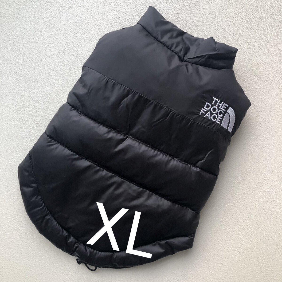 新品 犬服 XL ブラック ダウンベスト 超あたたかいドッグウェア ペット服 冬服 ダウンジャケット 拍卖