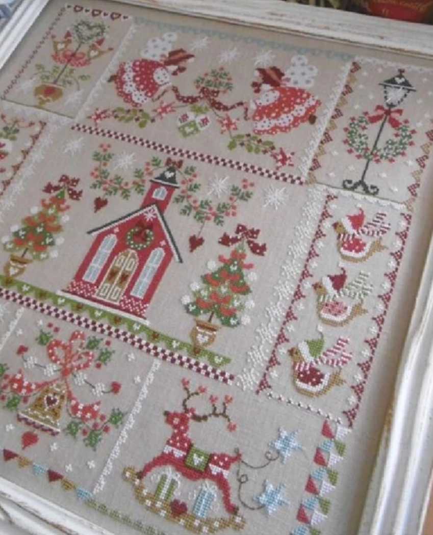 【送料無料・匿名配送】クロスステッチキット クリスマスガール 41×41cm 18CT 刺繍拍卖