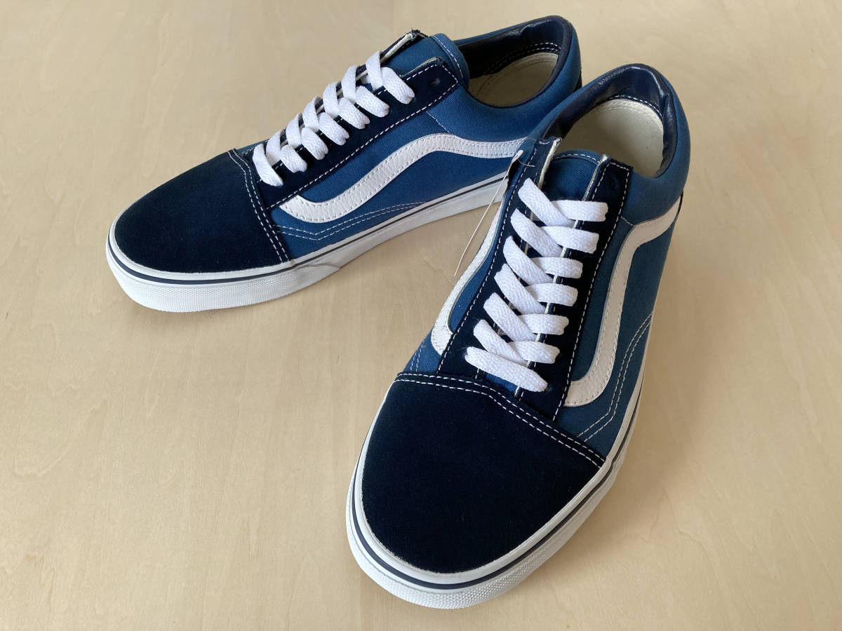 27cm バンズ 紺/白 オールドスクール VANS OLD SKOOL NAVY US9/27cm VN000D3HNVY拍卖