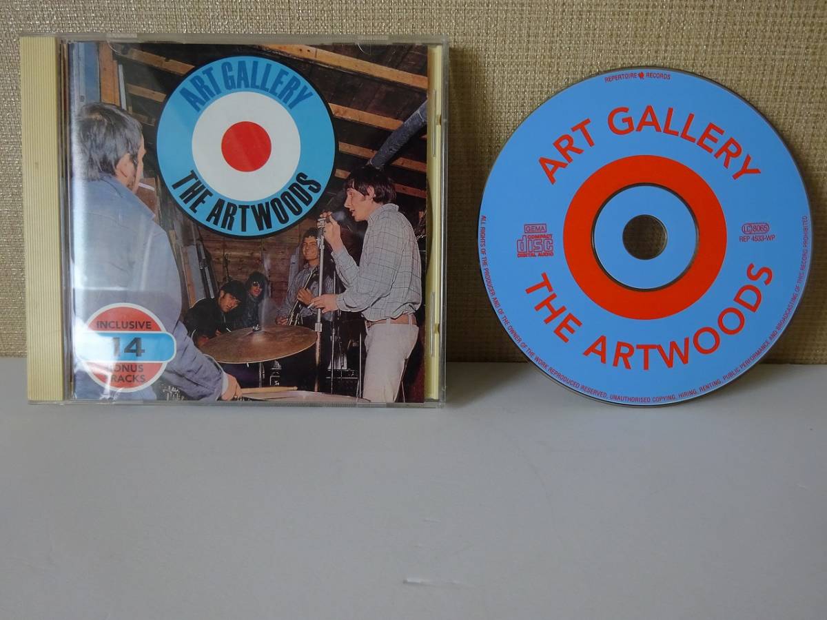 used★ドイツ盤★CD / ARTWOODS アートウッズ ART GALLERY / ジョン・ロード DEEP PURPLE キーフ・ハートレー MODS モッズ【独REPERTOIRE】拍卖