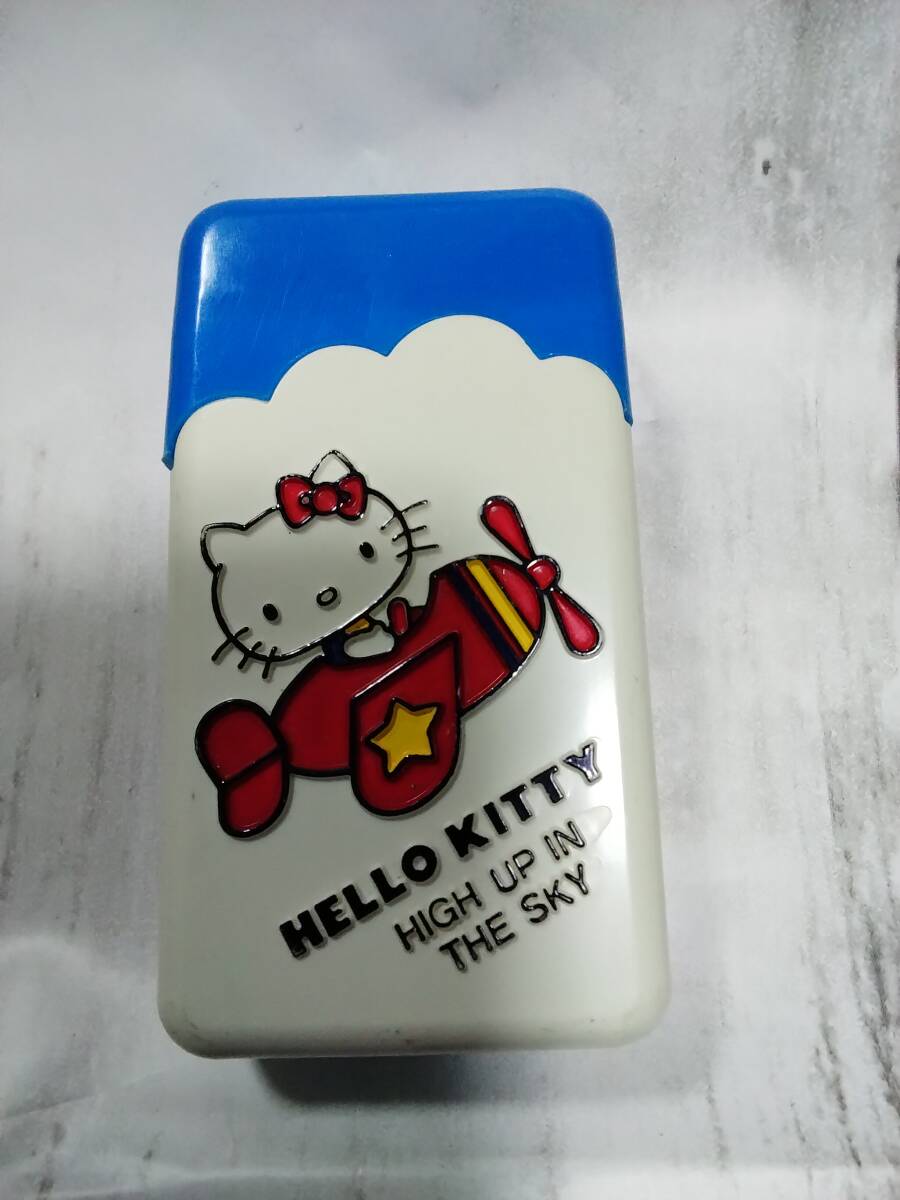 ★3%OFF★送料無料★キティちゃん★消しゴム/ブルー×白/昭和レトロ/1970年代/サンリオ/当時物/赤リボン/USED 拍卖