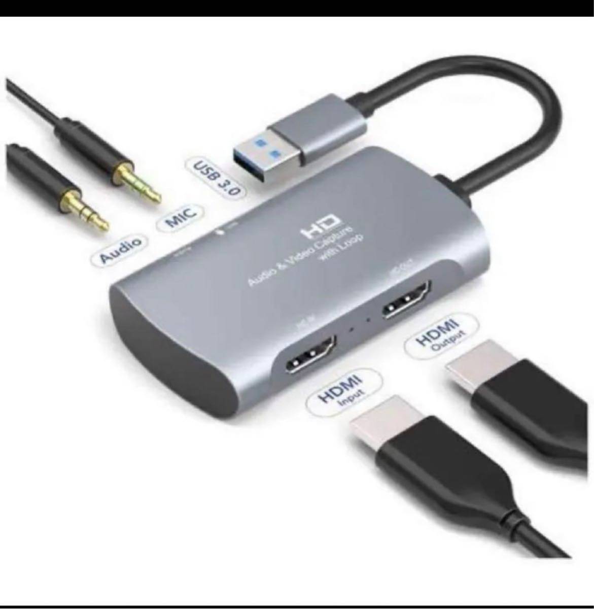 HDMI キャプチャーボード USB3.0 30fps ストリーミングと録画拍卖