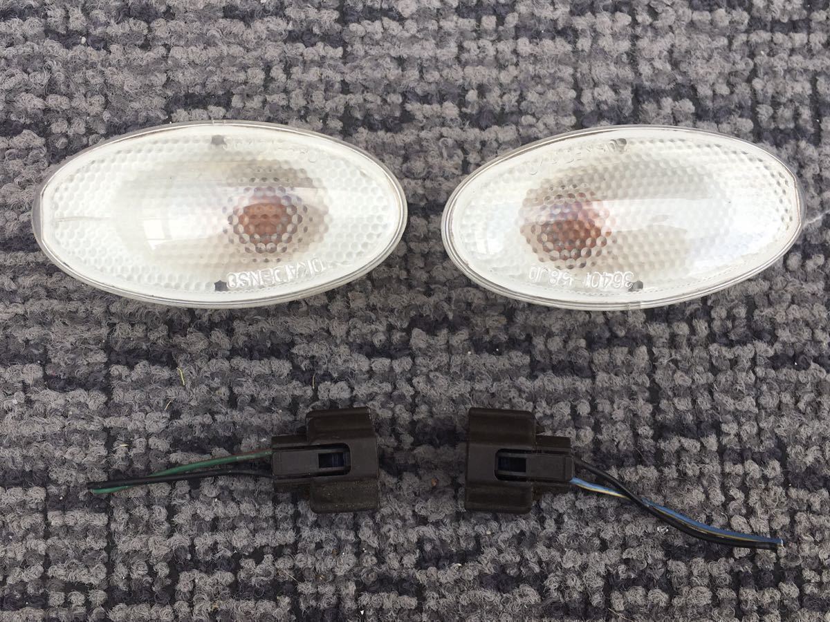 送料290円【配線ハーネスカプラー付き】SUZUKI スズキ ワゴンR MH21S/MH22S型(純正)ウインカーランプ (左右2個セット)拍卖