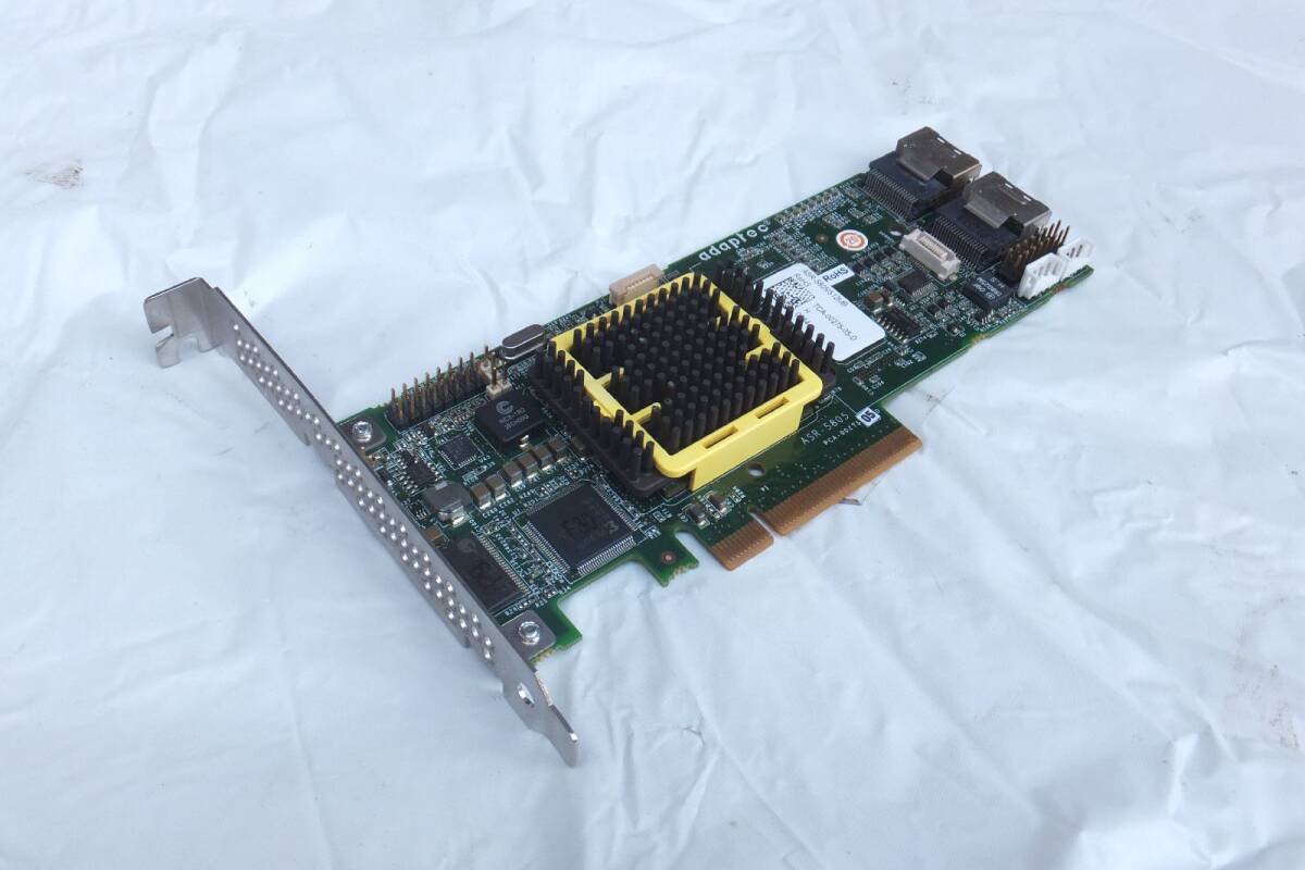 Adaptec RAID ASR-5805 SAS/SATA RAID controller RAID0,1,1E,5,5EE,6,10,50,60対応 動作画面有拍卖