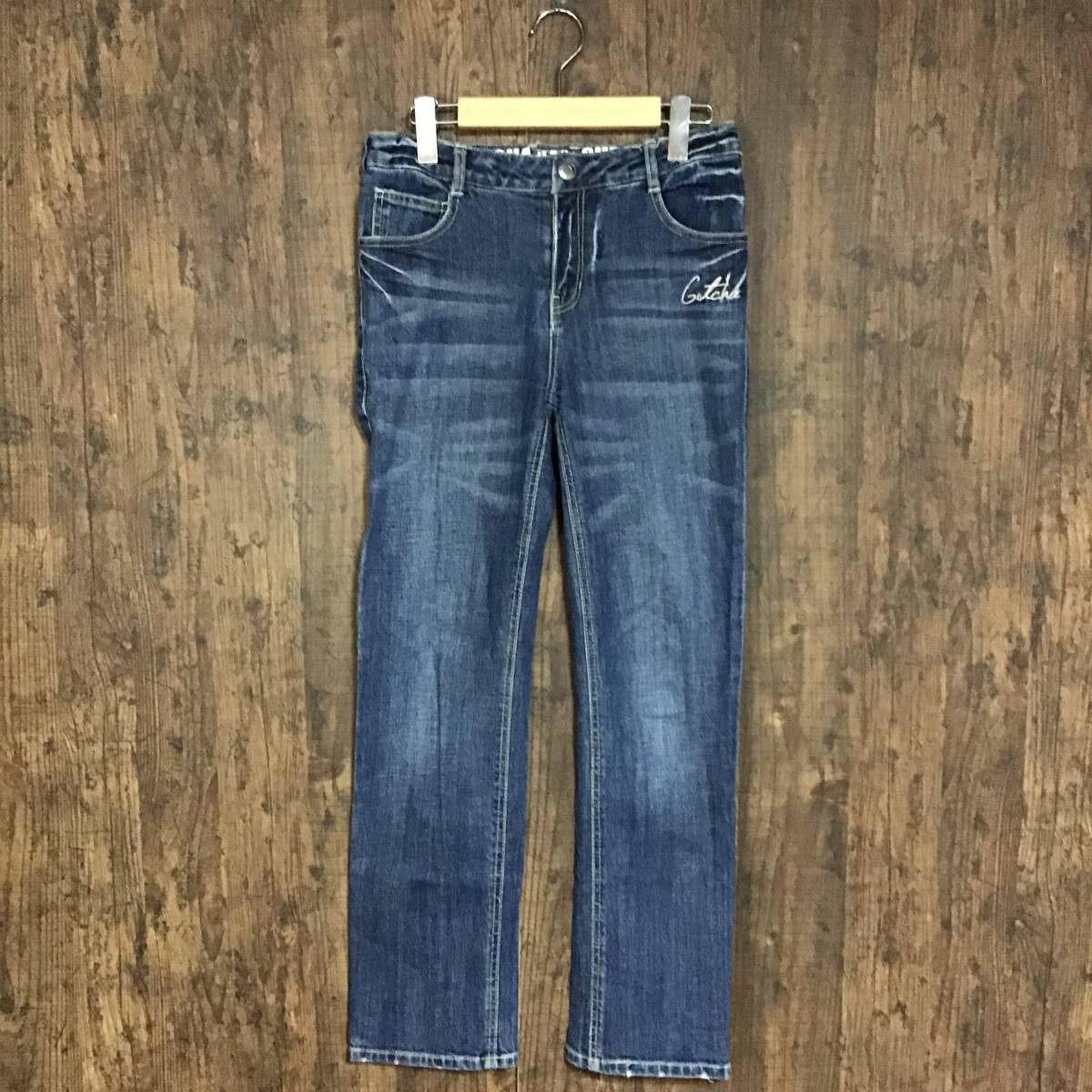 A566◇GOTCHA INTERNATIONAL | ガッチャ インターナショナル キッズ用ジーンズ インディゴブルー サイズ150拍卖