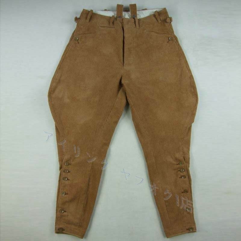 新品ヴィンテージデザイン コーデュロイ カーゴパンツ ジョッパーズパンツ 乗馬ズボン モーターサイクルパンツ コットン97% レトロ S~2XL拍卖