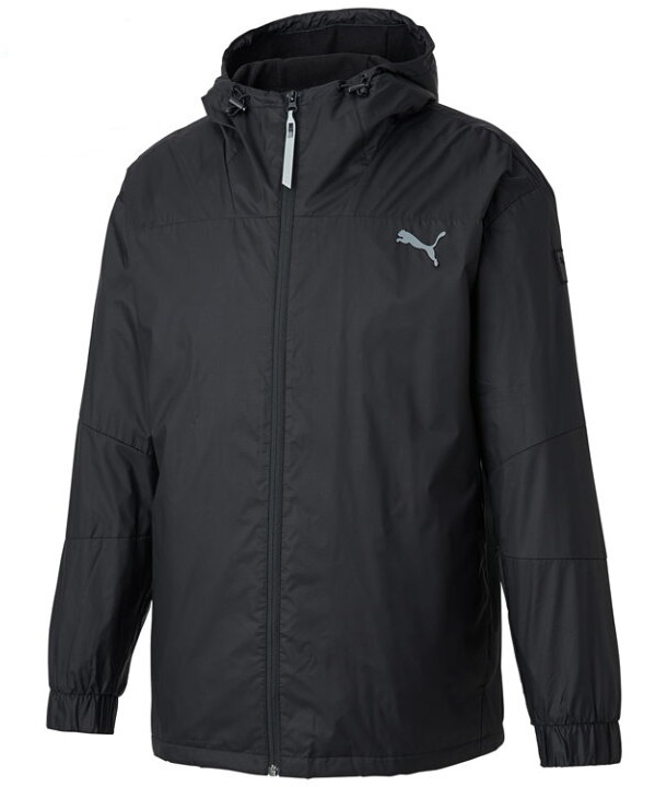 プーマ ウインドブレーカー 裏トリコット ジャケット Sサイズ 定価9350円 ブラック 黒 ナイロン ウーブン フード付き拍卖