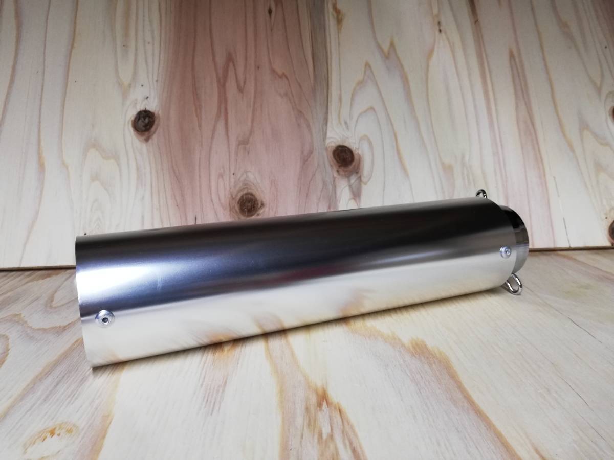 送料込 エンデ サイレンサー 銀×メッキ 50.8/ 汎用 エイプ モンキー ゼファー400 XJR400ホークCB400SF Z400FX Z400GP CBX400F 拍卖