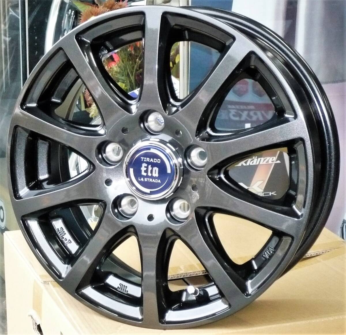 税込! S403M/S413M系 タウンエース バン専用 車検対応ホイール 「ティラード・イータ」GG 新品1台分拍卖