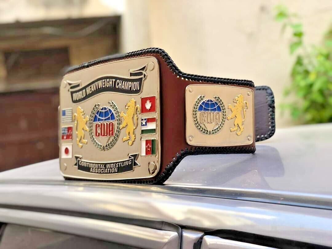 海外 限定品 送料込み プロレス CWA world heavyweight   チャンピオン 優勝 ベルト 高品質 等身大サイズ レプリカ  18拍卖