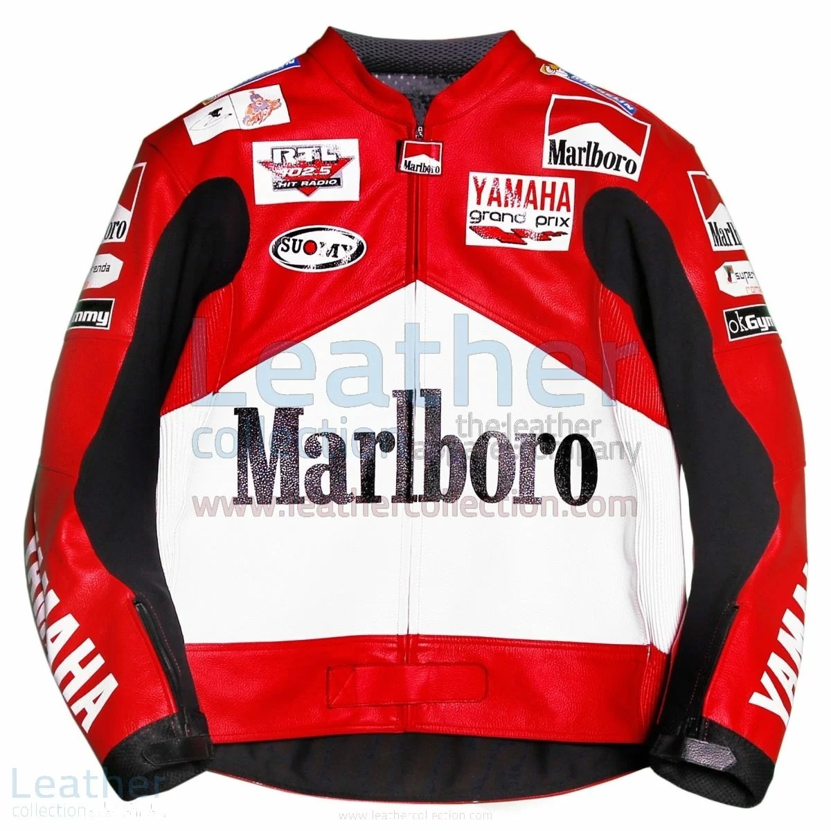 海外 高品質 送料込み  MAX BIAGGI MARLBORO YAMAHA GP 2001 レーシング レザージャケット サイズ各種 レプリカ d拍卖