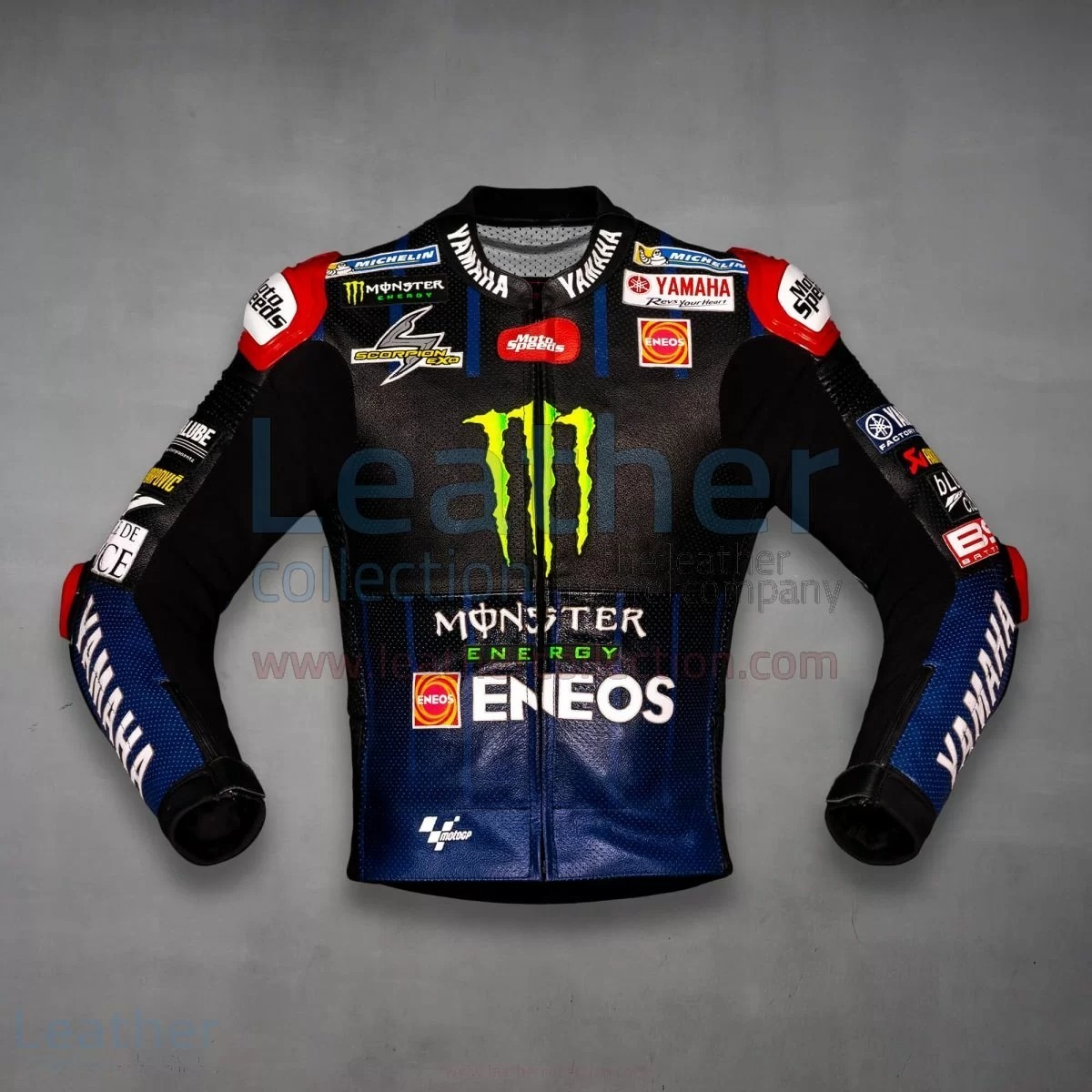 海外 高品質 送料込み  FABIO QUARTARARO MONSTER MOTOGP 2021 レーシング レザージャケット サイズ各種 レプリカ d拍卖