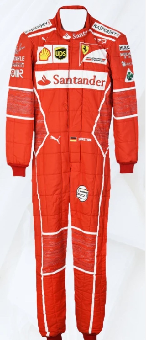 海外 高品質 送料込み セバスチャン・ベッテル 70周年 F1   レーシングスーツ サイズ各種 レプリカ カスタム対応拍卖