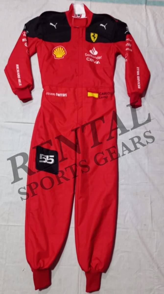 海外 高品質 送料込み カルロス・サインツJr.  F1 レーシングスーツ サイズ各種 レプリカ カスタム対応拍卖