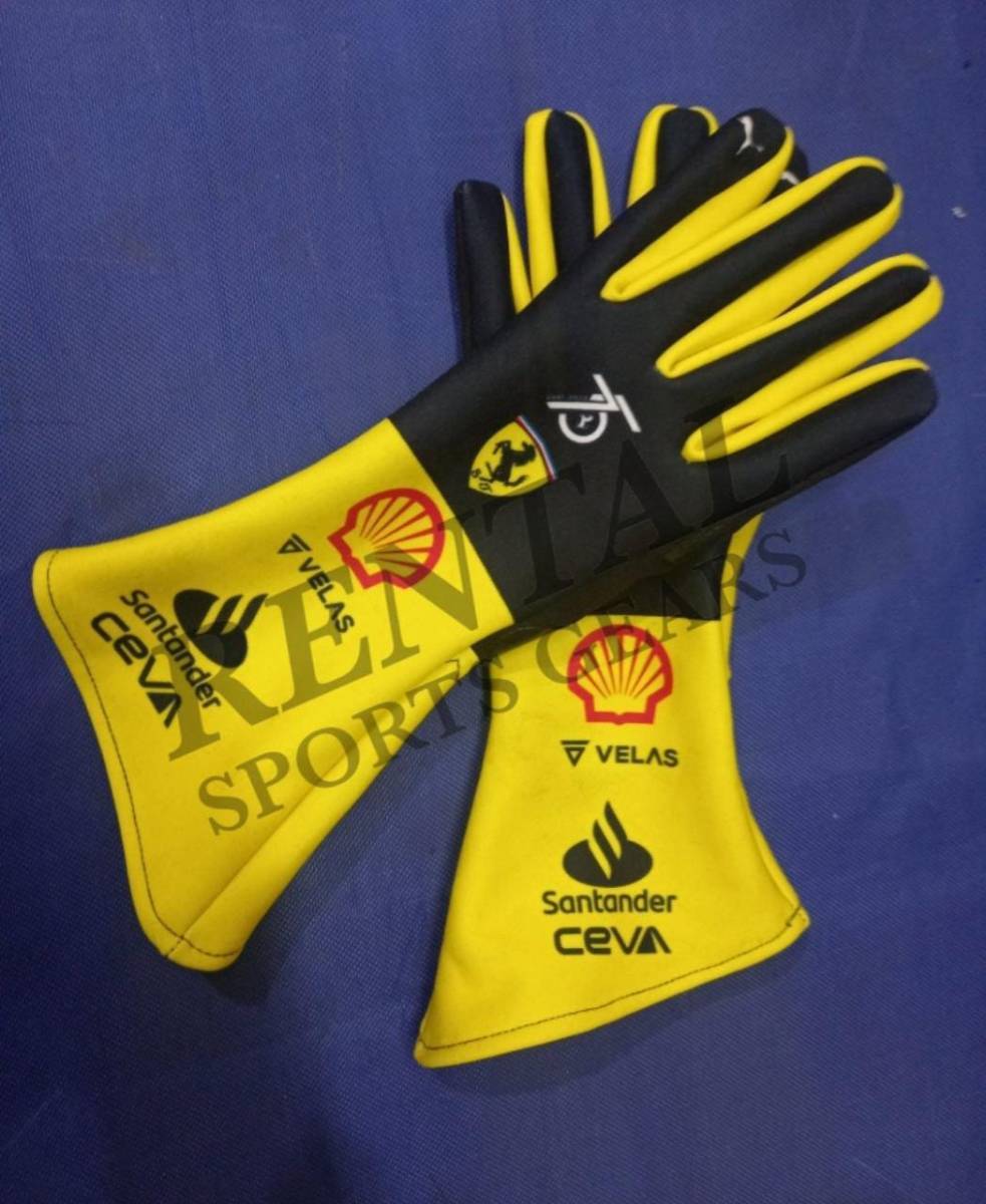 海外 高品質 送料込み シャルル・ルクレール F1 Scuderia 75anniversary Ferrari 2022 G F1 レーシンググローブ サイズ各種 レプリカ拍卖